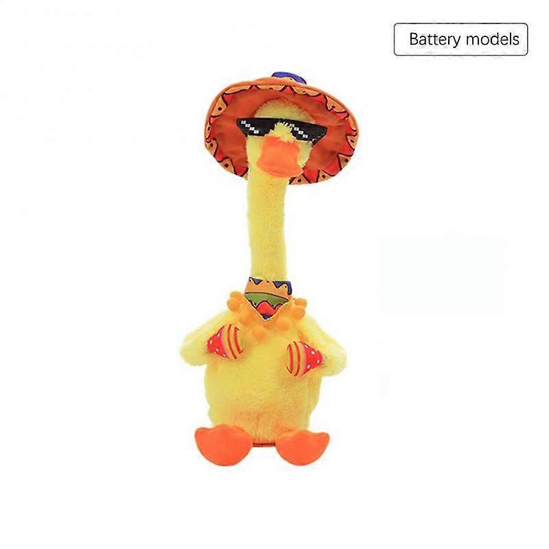 1Pcs Cute Electric Duck Doll Plush Twist Dancing Toy Decor Recording Duck Plush Toy Funny Dancing Singing Toy Learn Tongue Duck