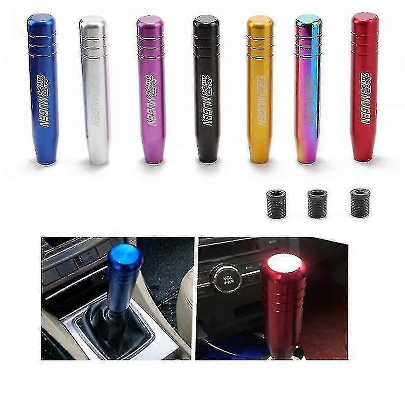 Billegering Växelspaksknopp Förlängd Manuell Växellåda Universal Aluminiumväxelspaksspaksväxelspaksknopp