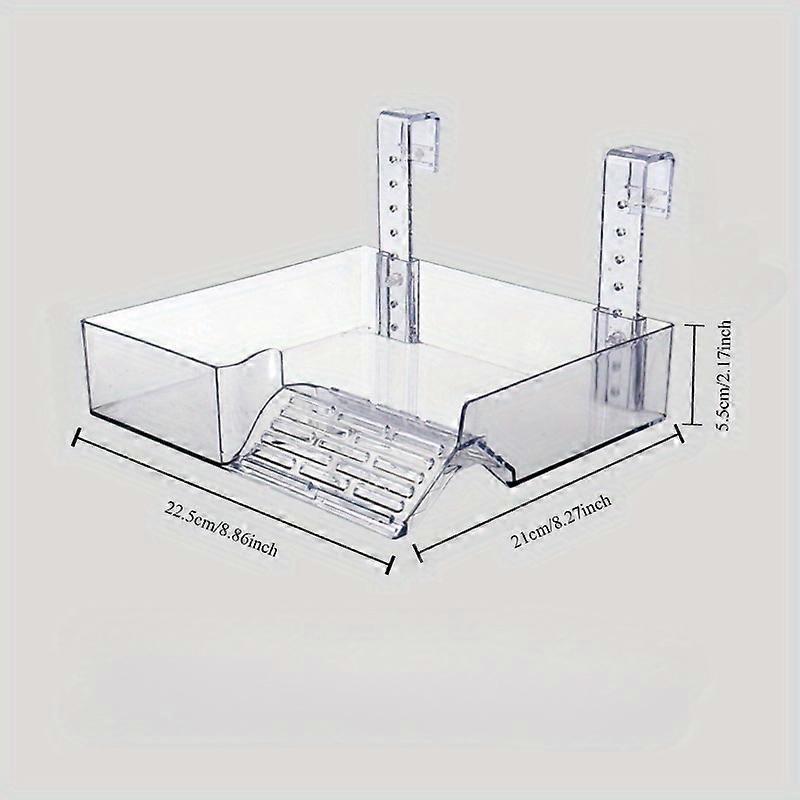 "Amphibious Playground" Acrylic Turtle Basking Dock - Floating Island Climbing Ramp For Aquariums, Durable Plastic Terrace For Brazilian Tortoises
