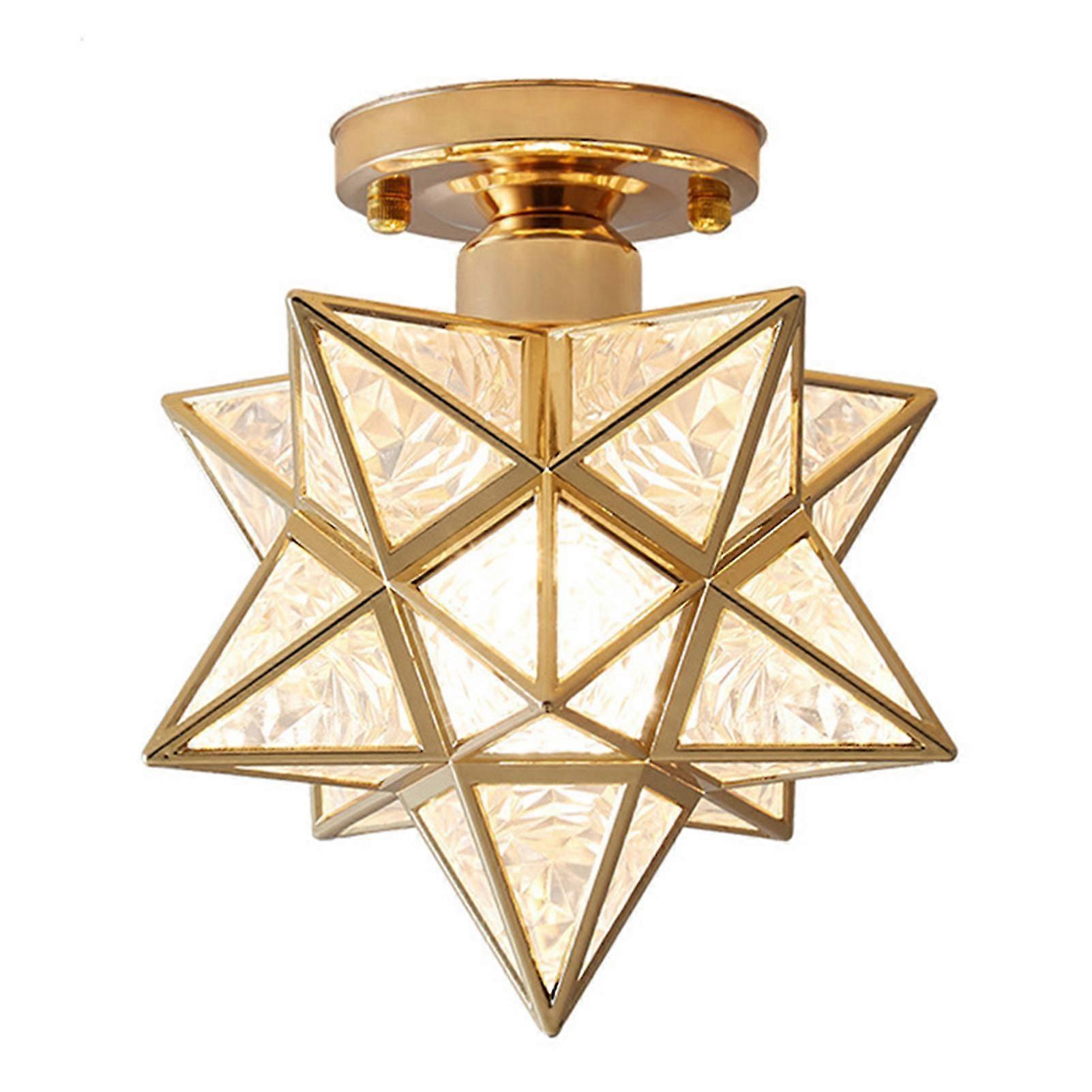 Iron Ceiling Lamp Five-pointed Star for Hallway Aisle Balcony Small Lamps