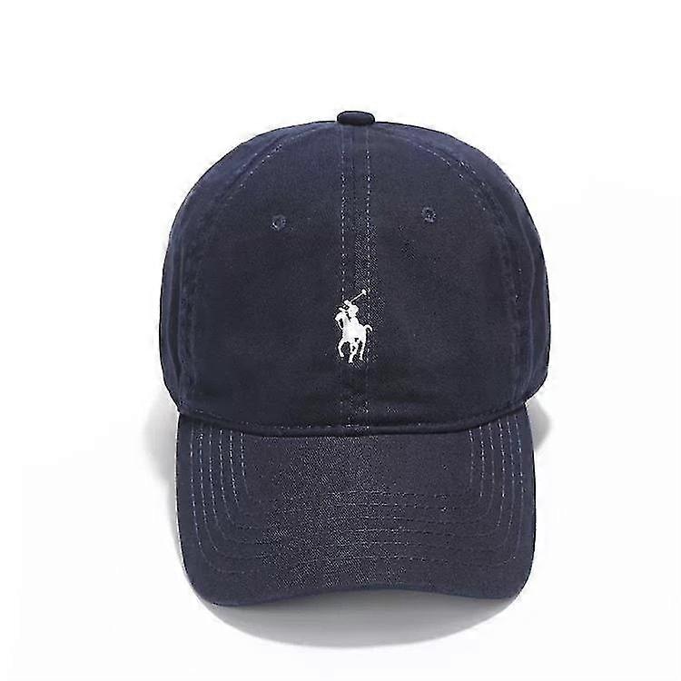 embroidered letter baseball cap outer visor (navy)