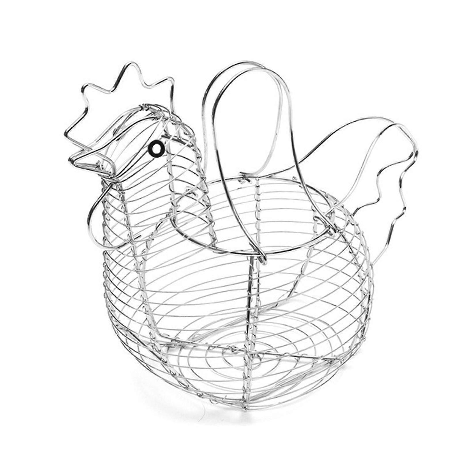 Chicken Egg Holder with Handle for Farm Eggs, Fruits, Vegetables