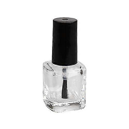 5ml 5 Pack Clear Transparent Glass Nail Polish Bottles with Brush Cap