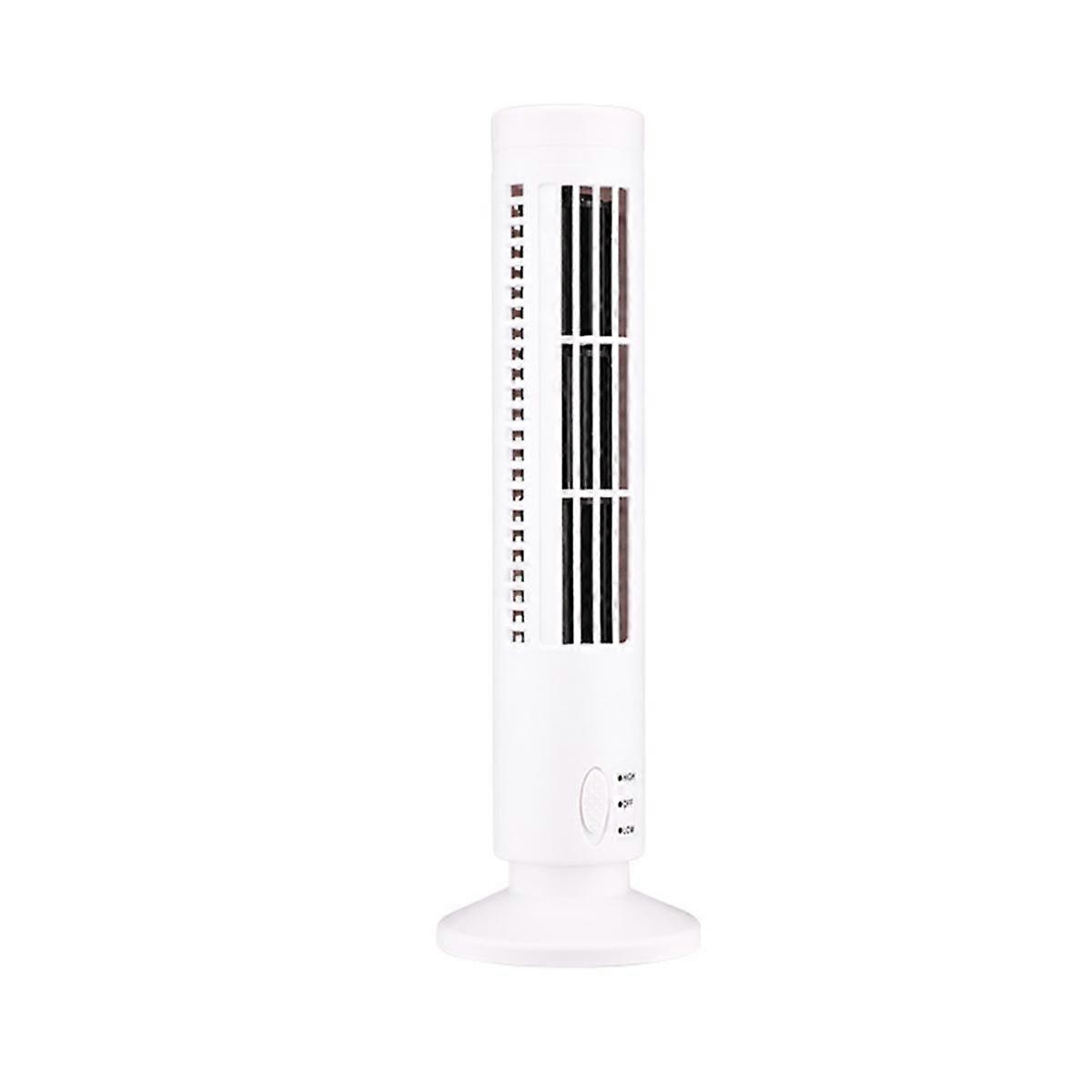 New USB Tower Fan Bladeless Fan Tower Electric Fan Mini Vertical Air Conditioner, Bladeless Standin