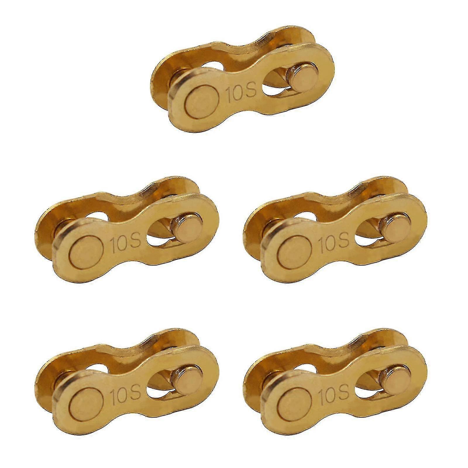 5 Pair Bike Chain Split Quick Release Links For 6 7 8, 9, 10, 11,12 Speed Chain