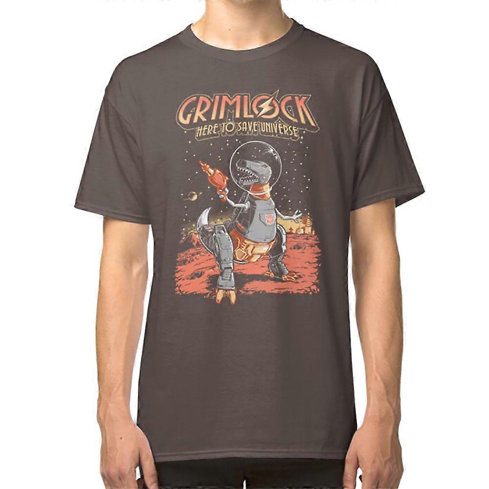 Space Pulp Robot Dinosaur Hero T-shirt