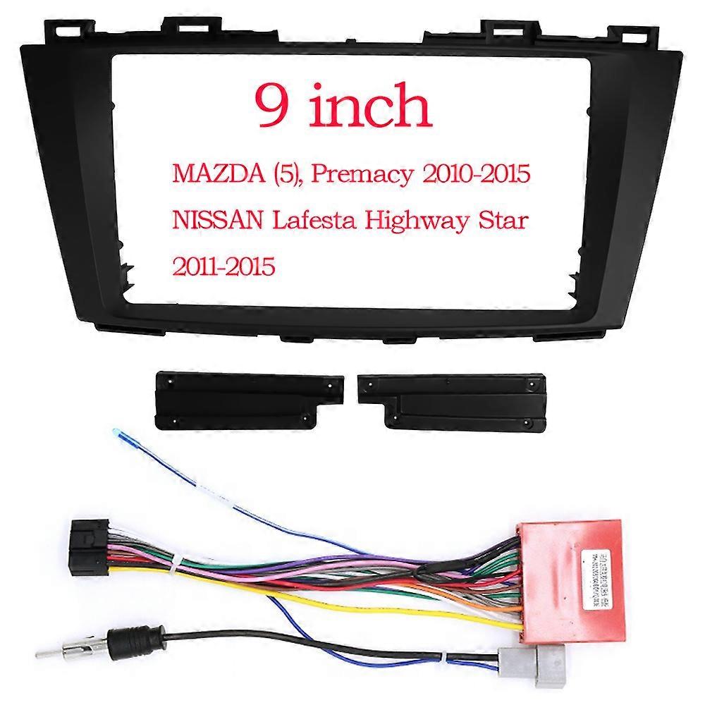 Car Radio Fascia For For MAZDA 5 Premacy NISSAN Lafesta Auto Stereo Multimedia Player Dashboard Panel Frame Kit Fitting Adapter