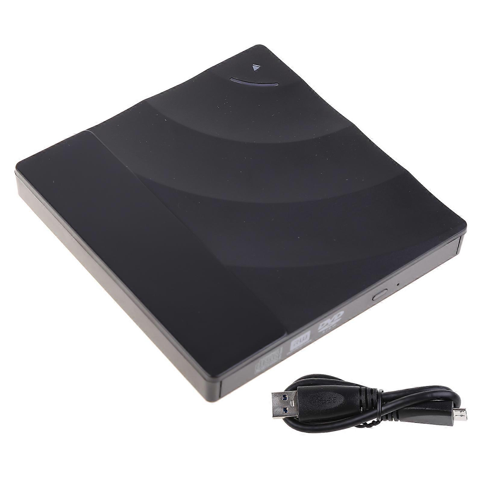 External DVD Drive USB 3.0 C D DVD +/-R for W for Burner Player Slim DVD ROM Rew