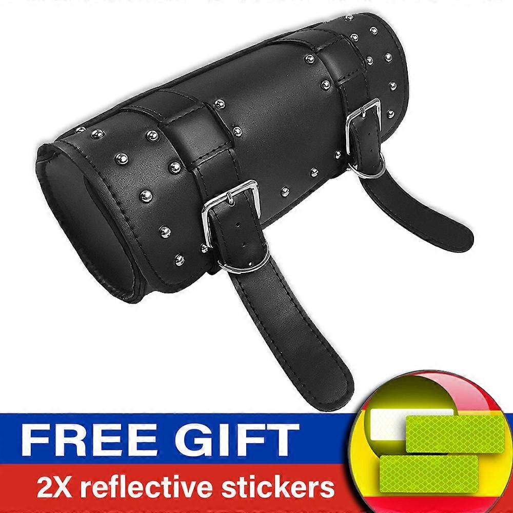 New Motorcycle PU Leather Saddle Bags Motorbiker Large Capacity Baggage Luggage Riding Store Tooling Saddle Bags