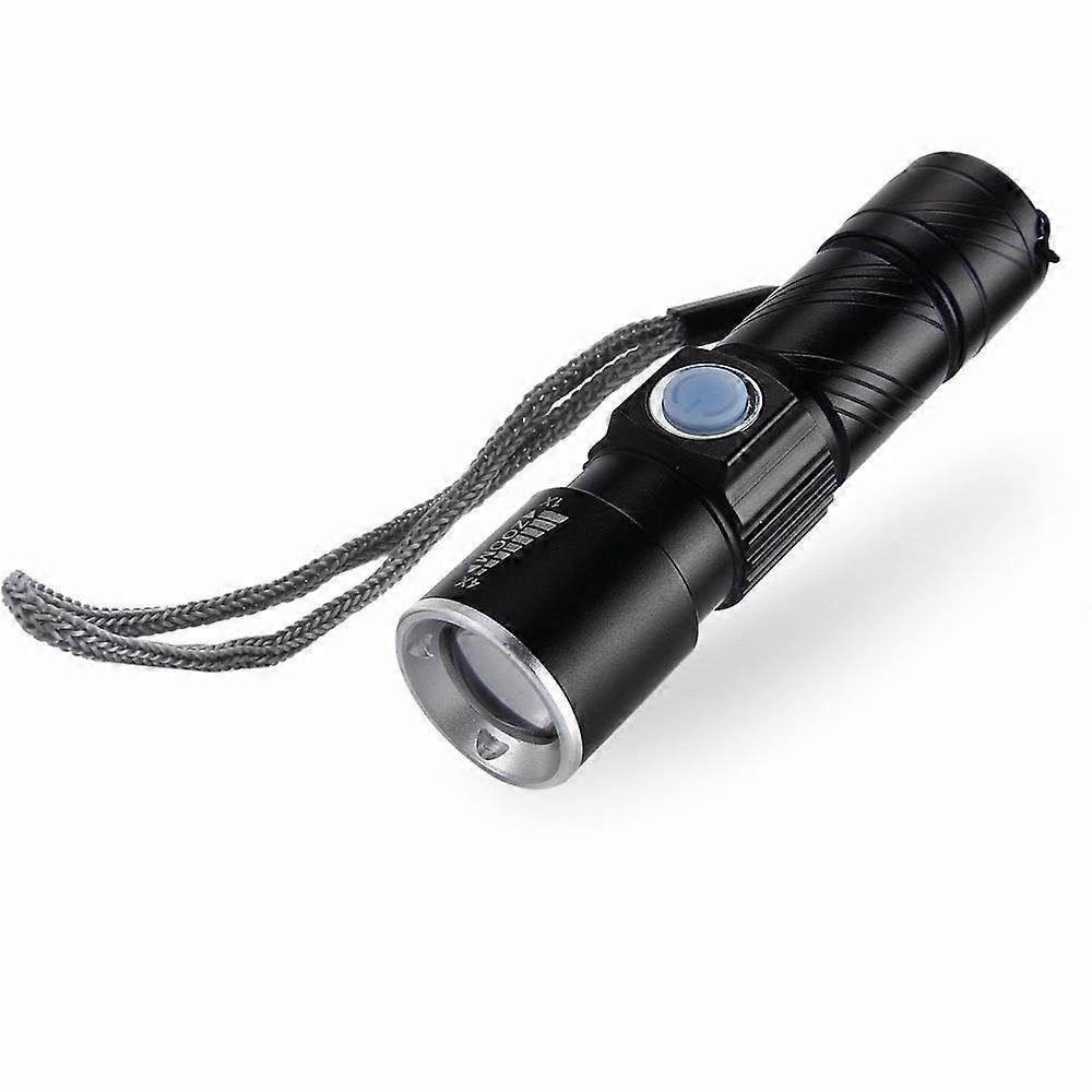 Mini Usb Rechargeable Led Flashlight Torch Super Light Q5 Zoomable 3 Modes Adjustable Focus Flashlight Torch Light For