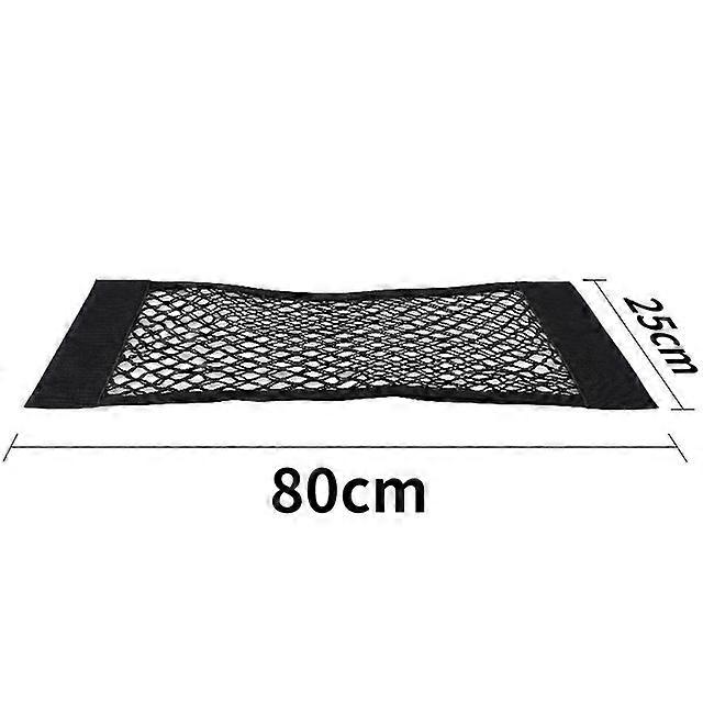 Car Back Rear Mesh Trunk Seat Elastic Cage Auto Organizer Seat Back Bag String Net Magic Sticker Universal Storage Bag Pocket
