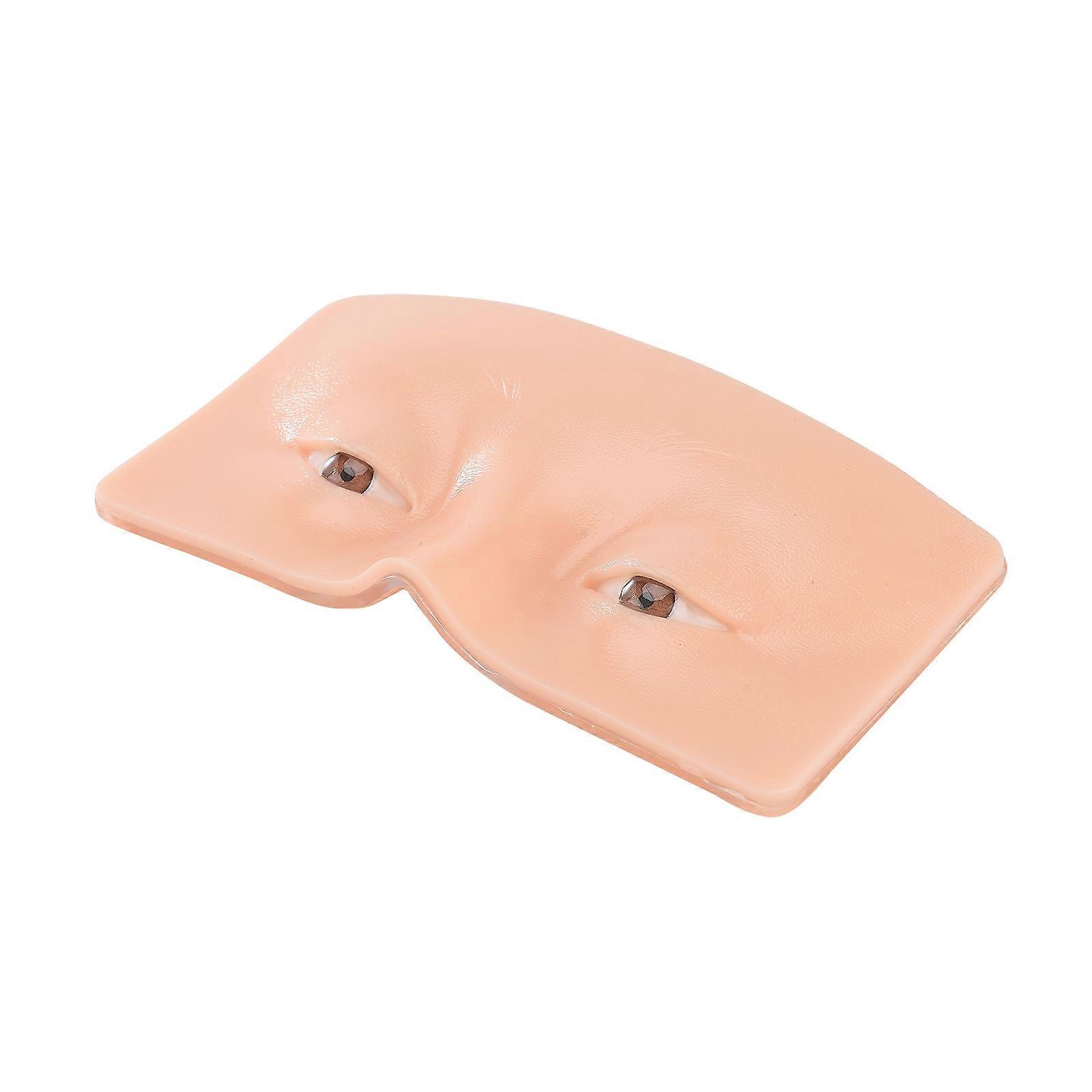 Eye Makeup Mannequin Practice Board Silicone Face Makeup Practicing for Beginner