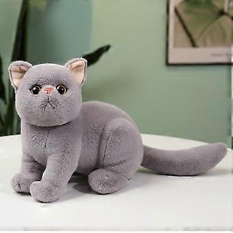 4 Colors 31cm INS Like Real Prone Cat Plush Doll Stuffed Pure