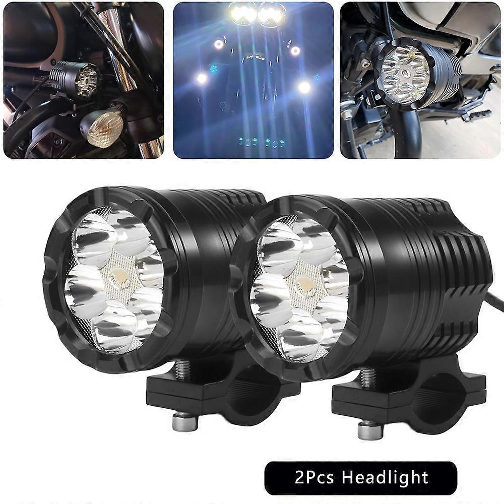 Ekstra LED-frontlykter for motorsykkellys Projektor Blinkende frontlys Tåkelys Lampe Quad tilbehør