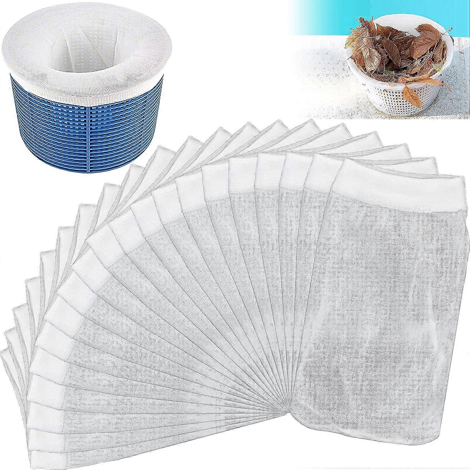 20Pcs Pool Skimmer Socks Pool Skimmer Socks Pool Filter Sock for Above Ground Pool Skimmer to Catch Tree Leaves Swimming Pool Protect Pool Clean