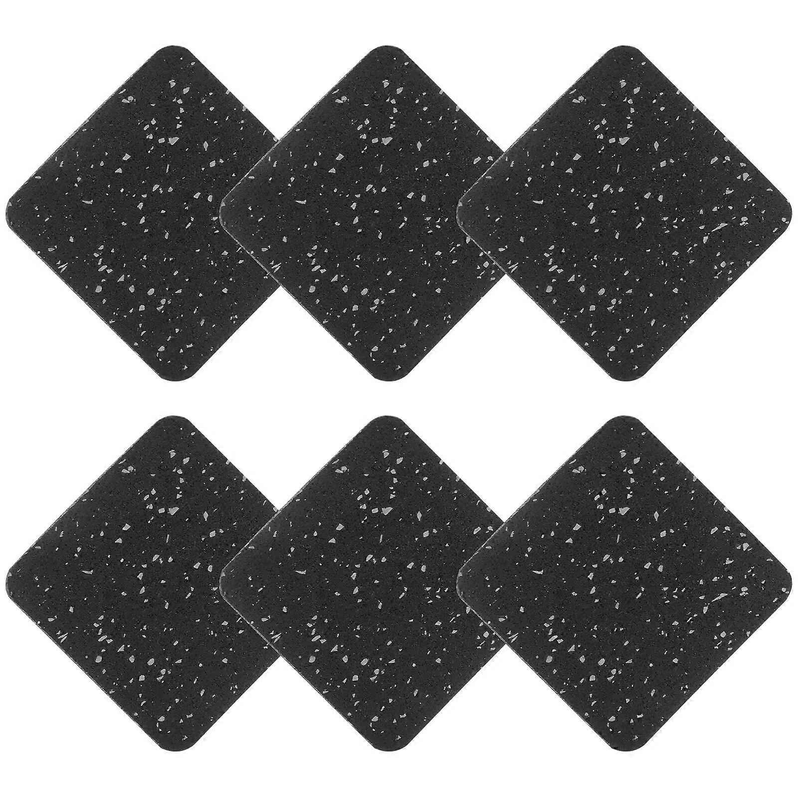 6Pcs διάδρομος Mat Hardwood πατώματα Pad διάδρομος Pad Treadmill αξεσουάρ λαστιχένια χαλάκια για το γυμναστήριο πατωμάτων