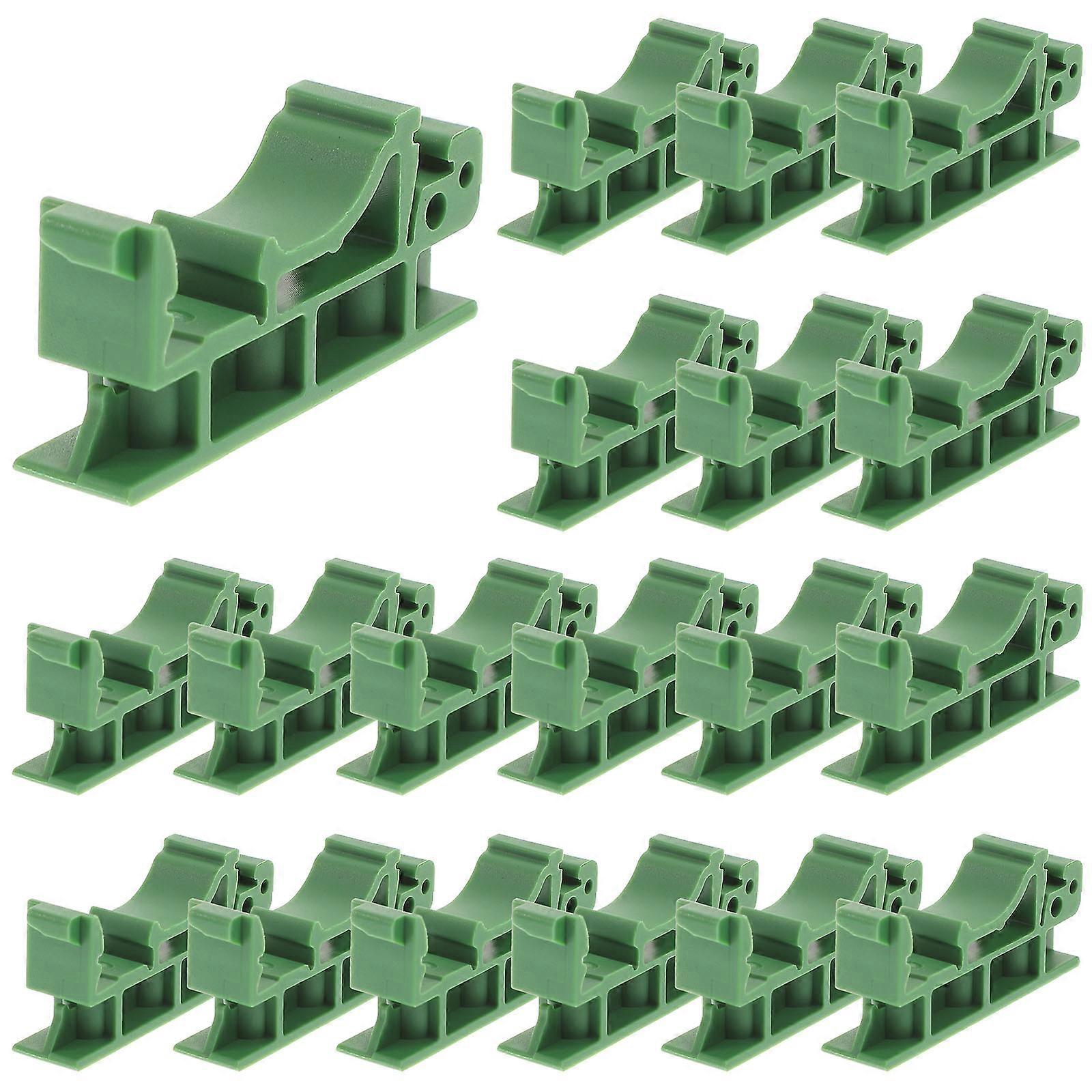 20 Pcs Pcb Adapter Board Pcb Board Holder Din Rail Pcb Mounting Bracket Rail Mount Pcb Connectors