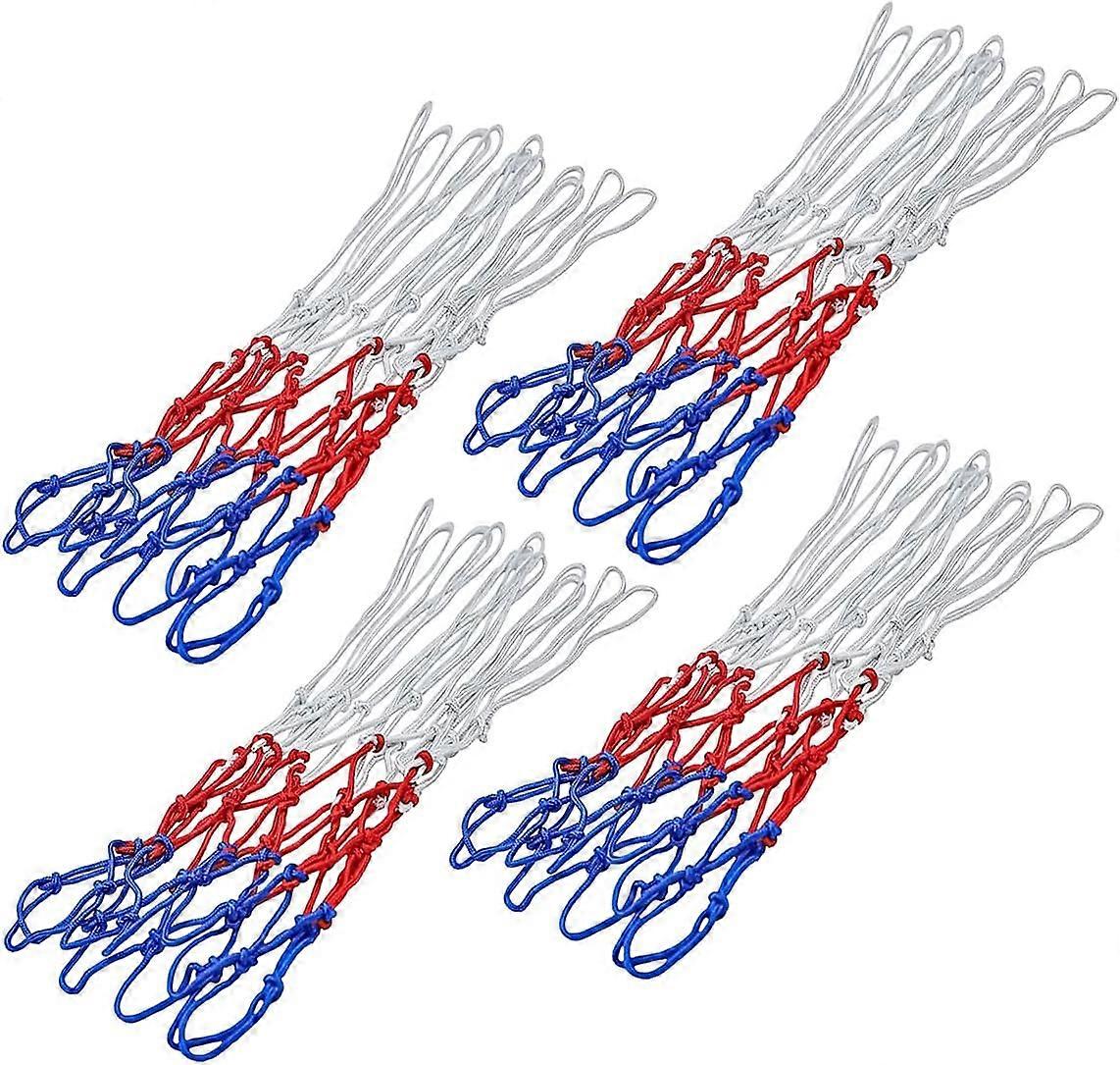 Basketball Net,4 Pack Basketball Net Replacement Colored Basketball Hoop Stand Nets