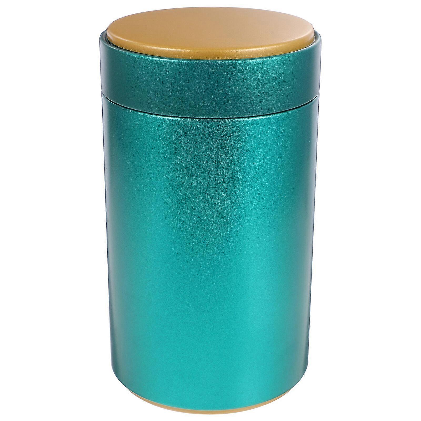 3pcs Tea Sealing Jars Tea Container Round Tinplate Jars Empty Tea Leaf Containers