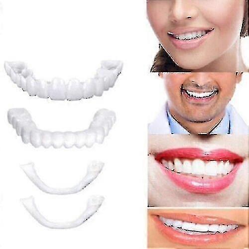 Smile Snap On Falsche Zähne Obere Untere Veneers Zahnersatz Zahnabdeckung Set Tw