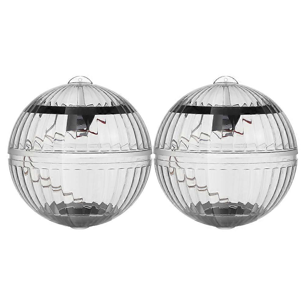 2pcs Solar Floating Pond Light Color Changing Light Waterproof Garden Pool Light