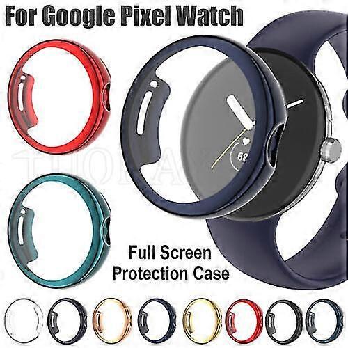 Google Pixel Watch Clear Shockproof Screen Protector Silicone Case