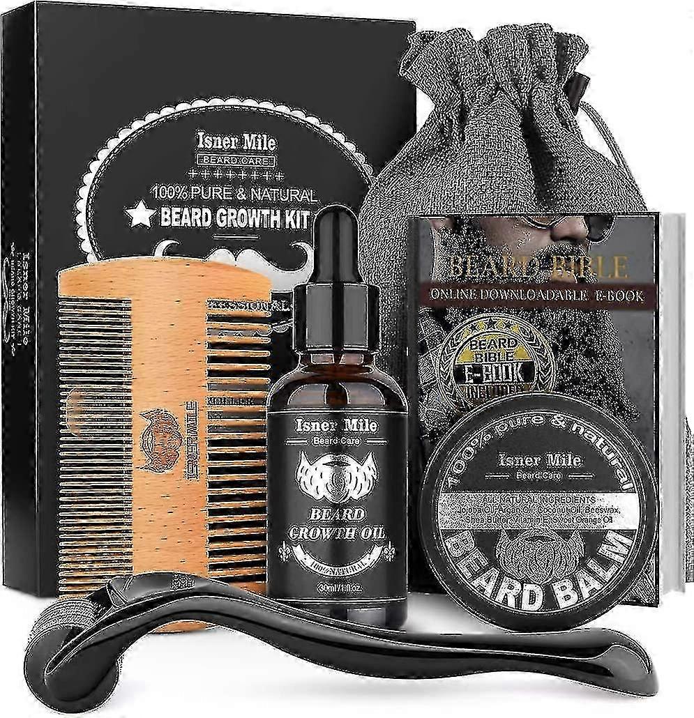 Bartwuchs-Kit, Bart-Roller-Kit für Bart-Gesichtshaarwuchs