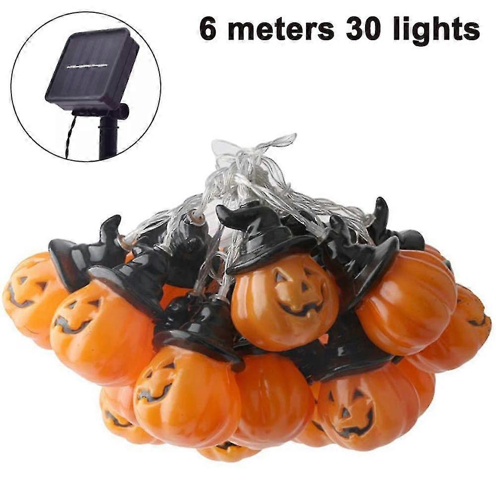 Halloween Decor Pumpkin String Lights, Solar String Light