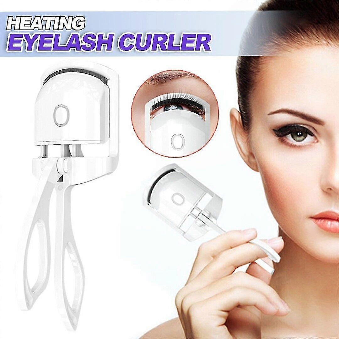 Professional Heated Eyelash Curler Usb Rechargeable 2 Temperature Modes Heating