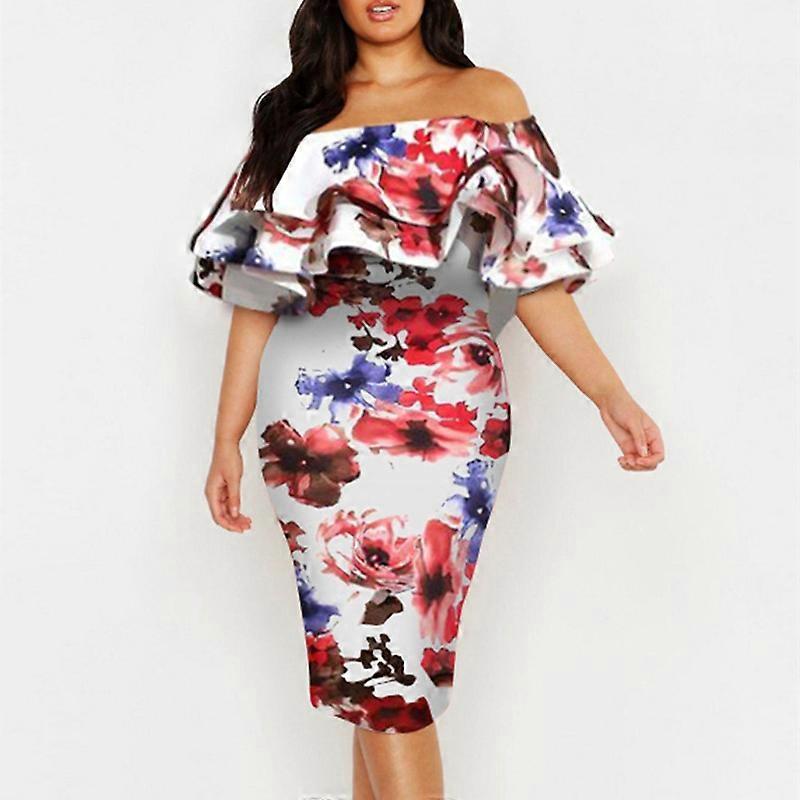 Dames One Shoulder Jurk Casual A Jurk