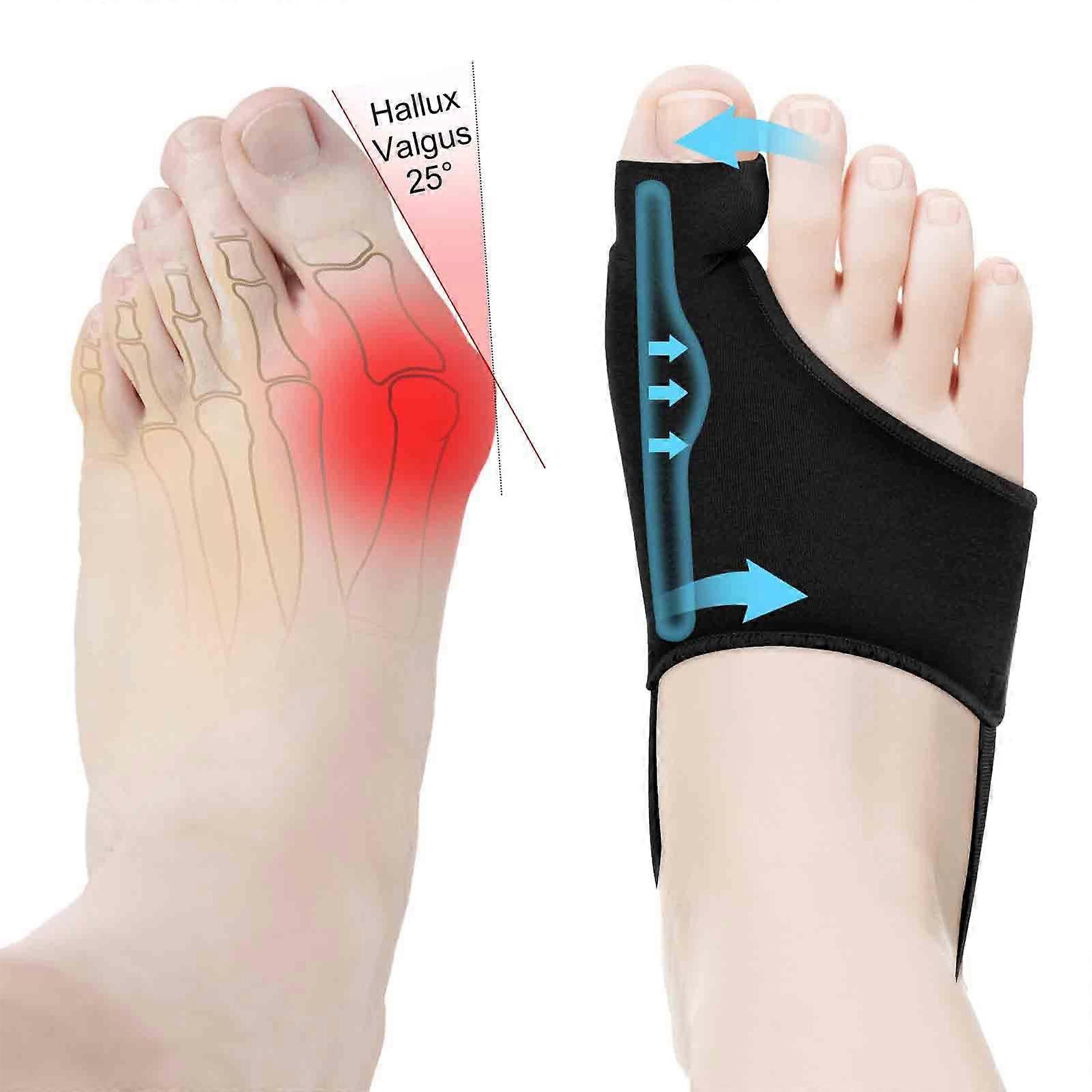 1Pair Non-Surgical Bunion Socks Toe Corrector Comfortable & Breathable For Day/Night