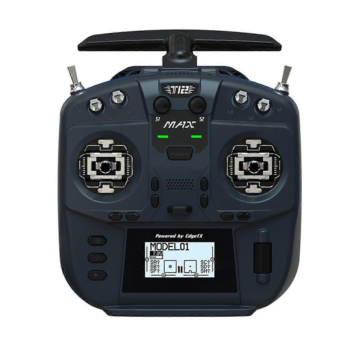 T12 MAX ELRS 2.4G Remote Control Radio Controller Hall Sensor Gimbal Foldable Antenna for RC FPV Dr
