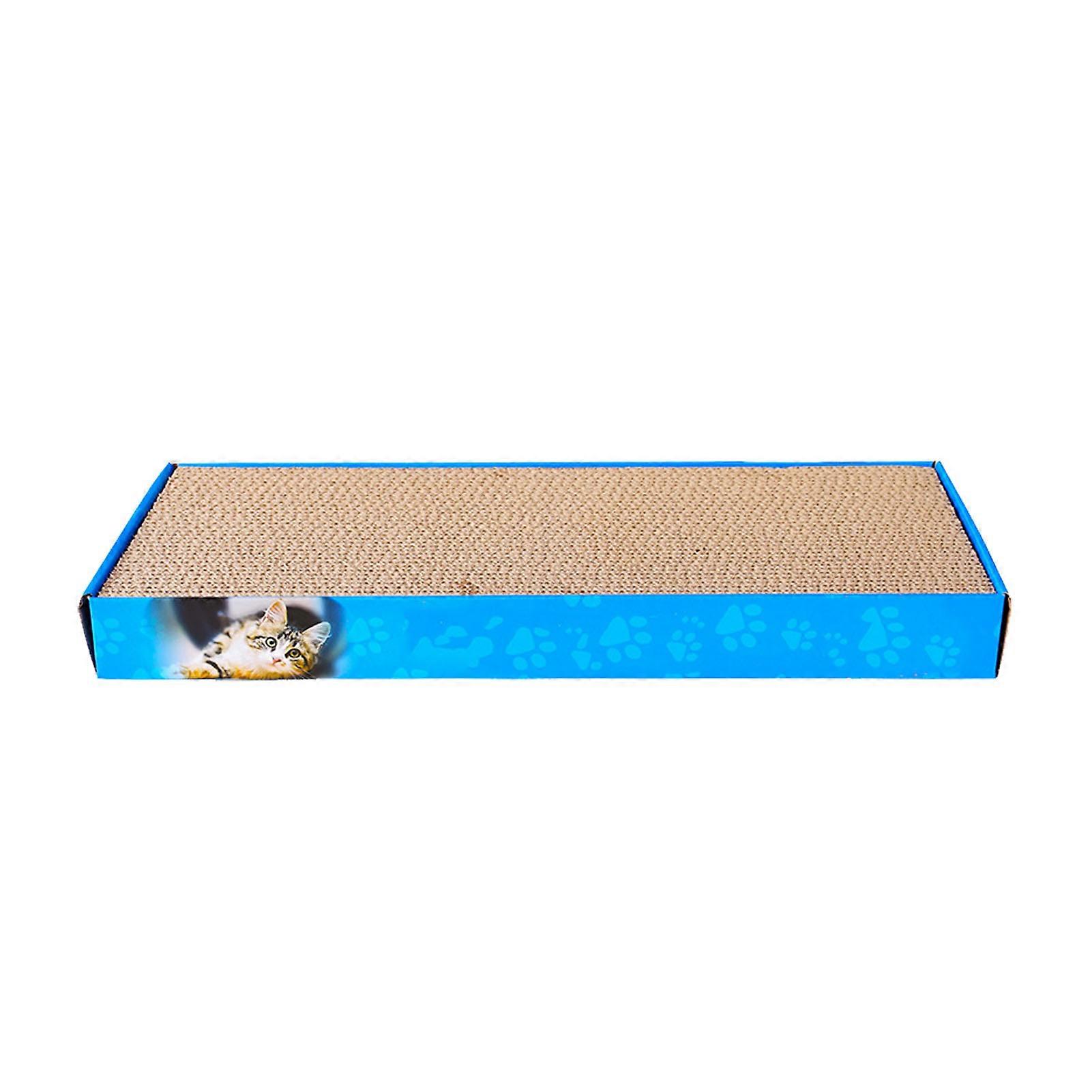 2pcs Cat Scratcher Pads Double Sided Cat Scratching Board Anxiety Reduction Scratch Resistant Corrugate Cat Scratchers with Box