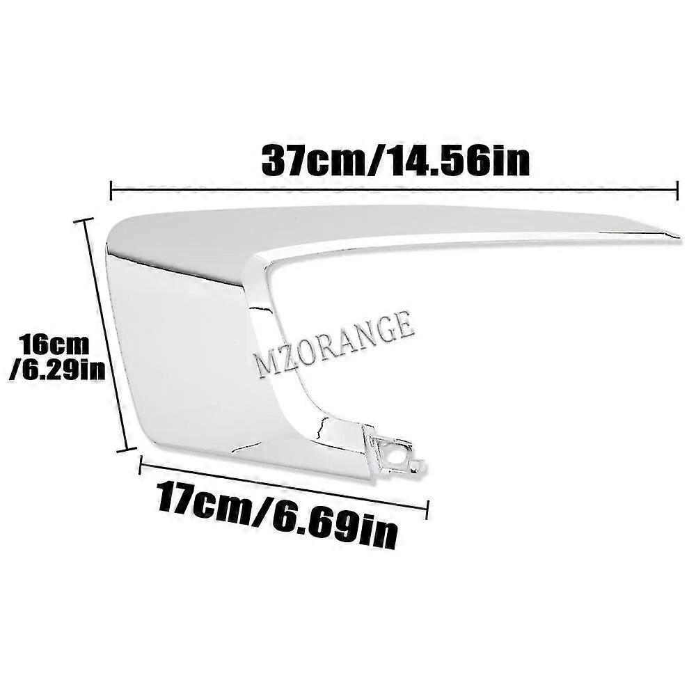 Shiny Chrome Front Bumper Trim Molding Set For 2013-2016 Nissan Pathfinder (Left & Right)