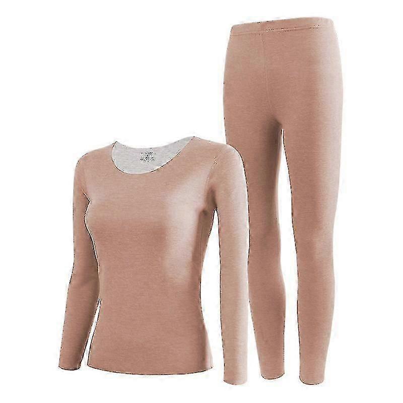 Ensemble de sous-vêtements thermiques en soie cachemire pour femmes