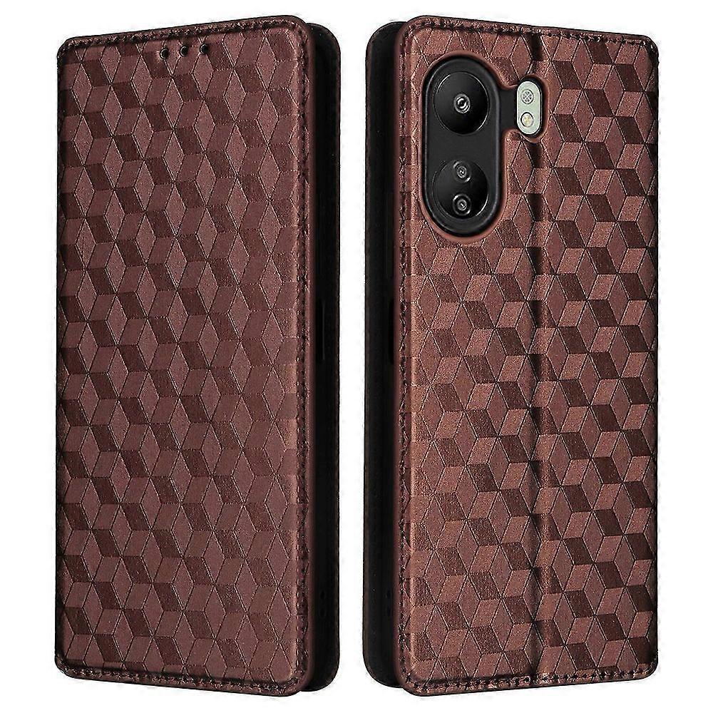 For Xiaomi Poco C65 4G/Redmi 13C Cell Phone Cases Leather Wallet Imprinted Flip Cover