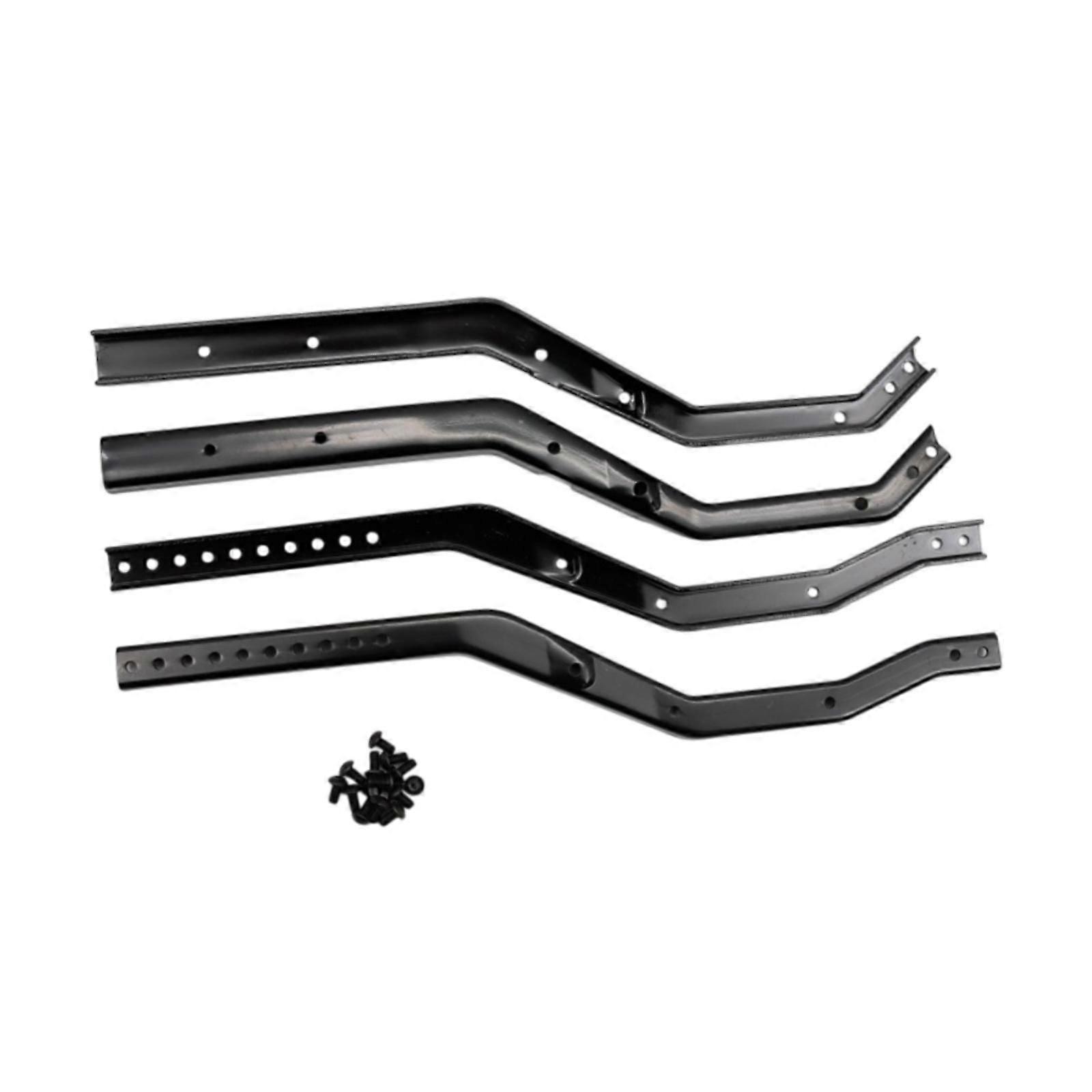 4x 1/10 RC châssis châssis rails de remplacement robustes pour SCX10 III voiture crawler rouge