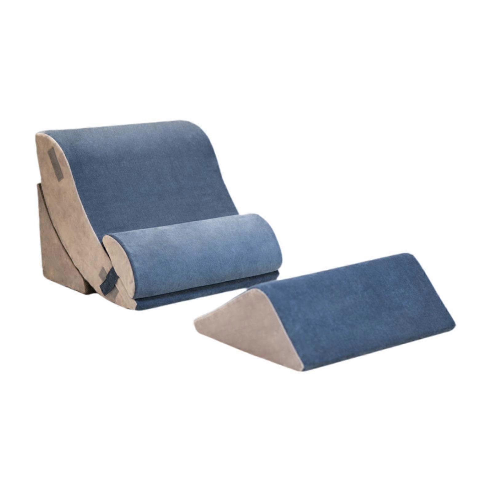 4Pcs Memory Foam Wedge Pillows Set Backrest Sofa Pillows for Hotel Farmhouse