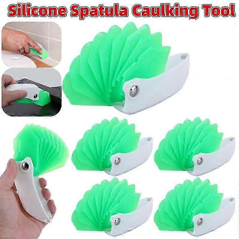 6pcs 9in1 Spatula Caulking Tool Multipurpose Silicone Caulking Tool Silicone Seam Portable Grout Remover For Tile Window