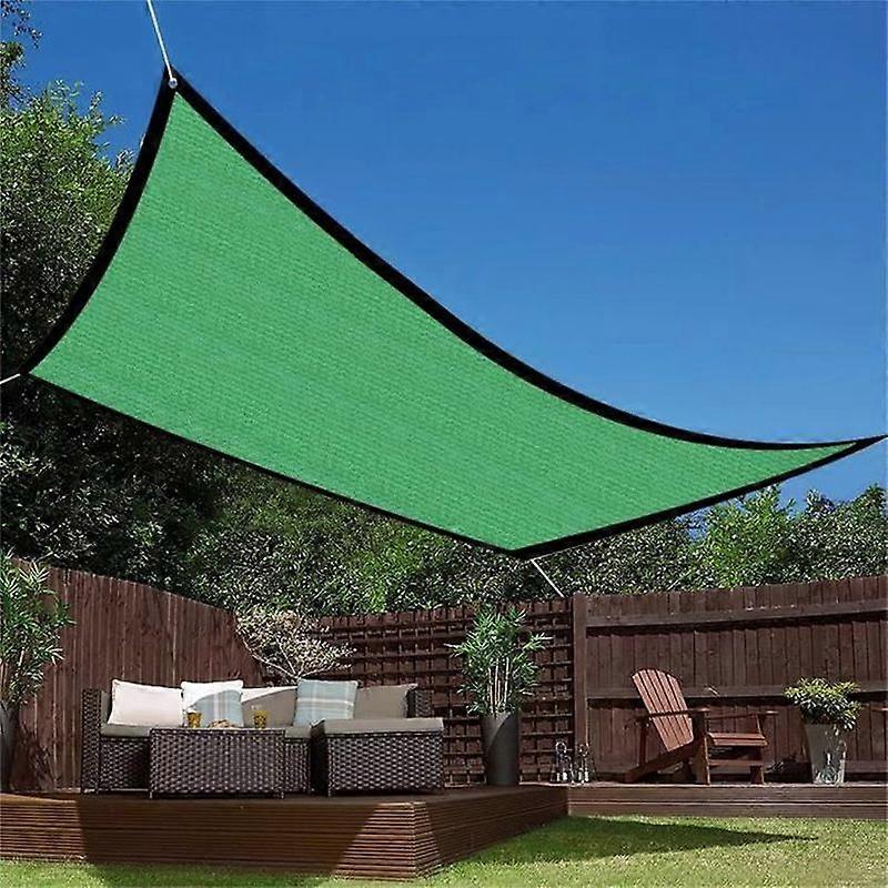 Shade Sail Net 2x4m Green - Dustproof - PE - UV Resistant - 2 Year Warranty