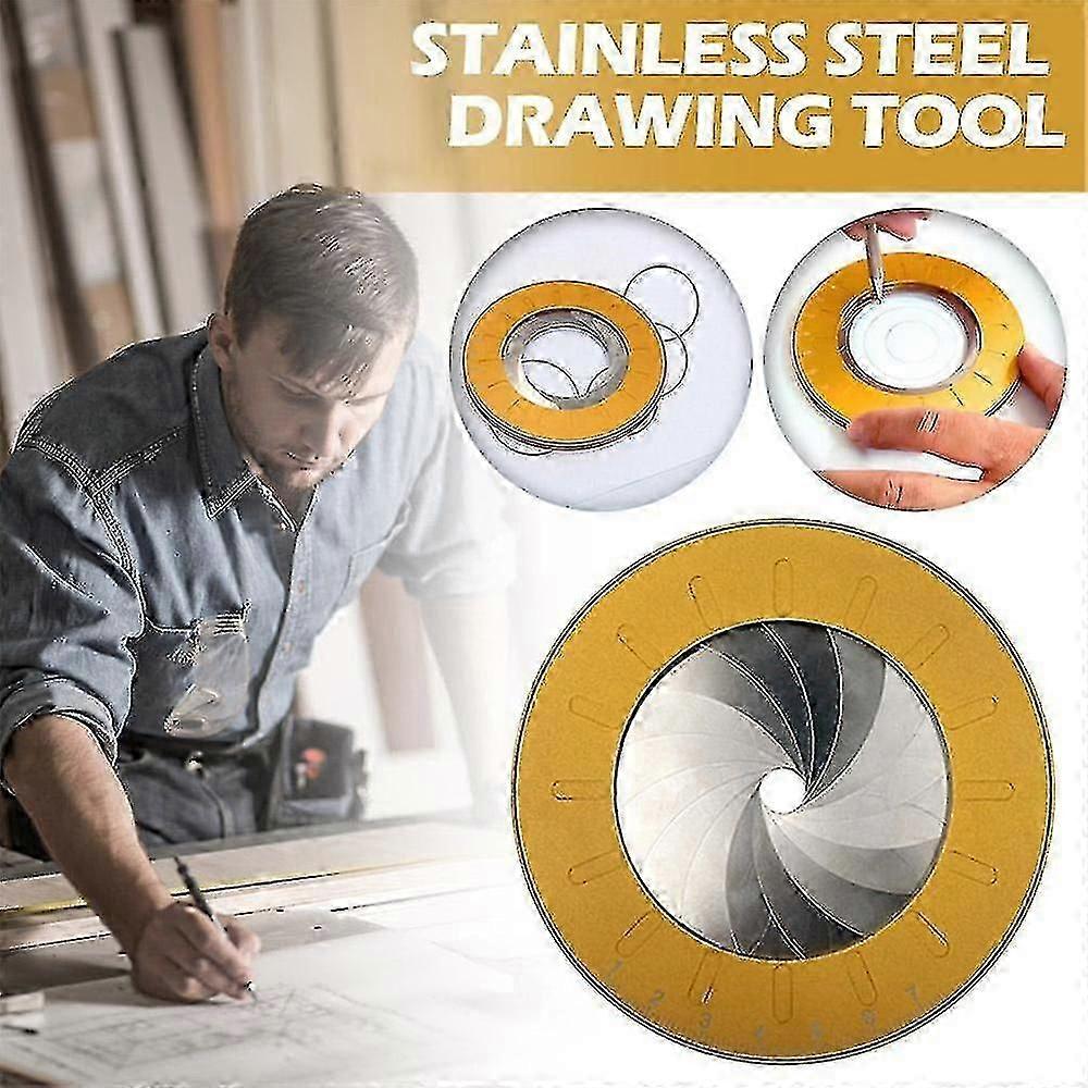 Adjustable Circle Drawing Ruler Tool, Professional Round Circle Drawing Tool, Measuring Ruler Portable