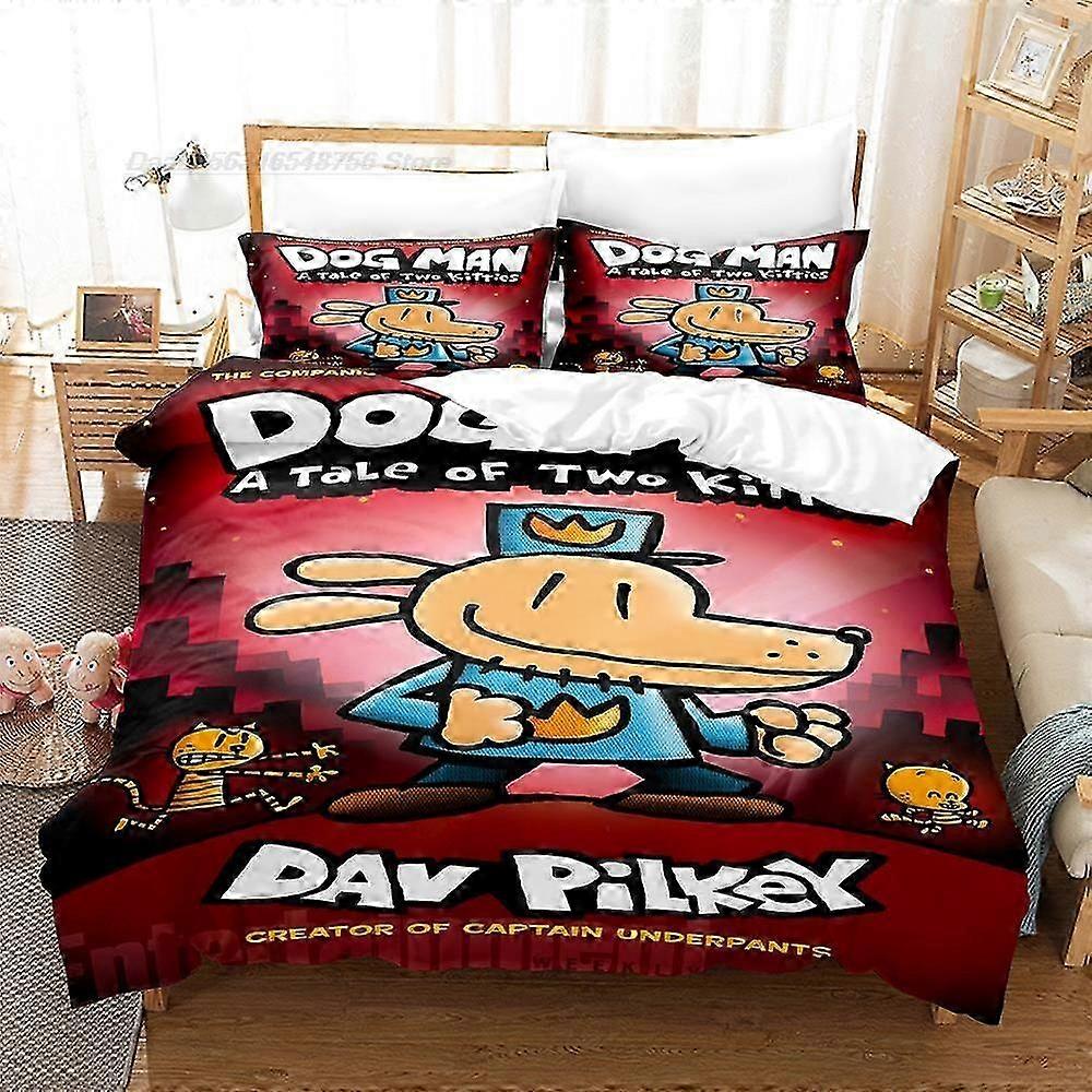 Y54 ملاءات سرير DOG MAN طقم مفروشات مزدوج مزدوج كامل كوين بحجم كينغ مجموعة سرير Aldult Kid Sleep لحاف غرفة نوم