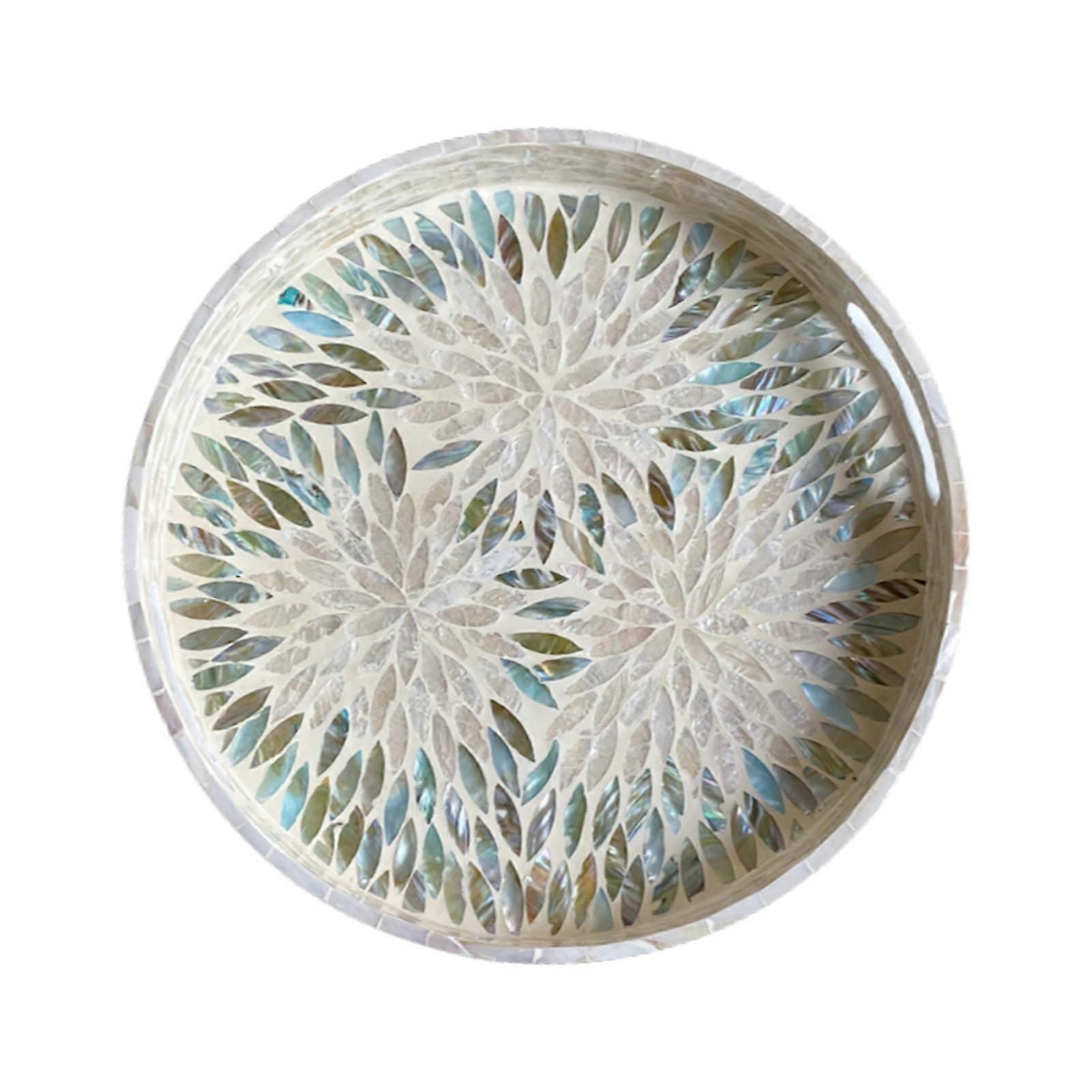 Breakfast Cake Snacks Tray Fruit Dessert Tray for Breakfast Bread Vegetables 30x4cm