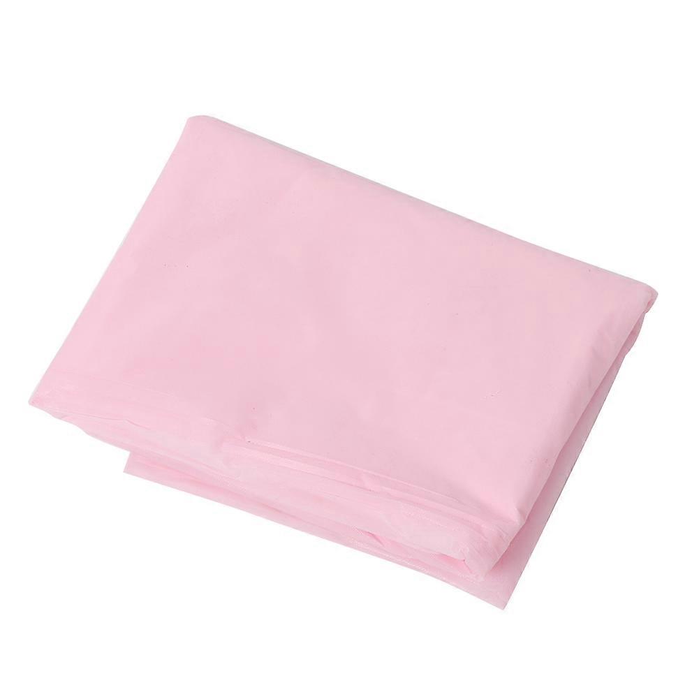 Multi-Color Disposable Party Tablecloth PE Plastic Birthday Solid Color Tablecloth(Pink)