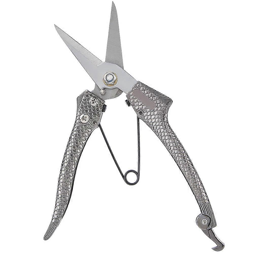 Plant Pruning Scissors Zinc Alloy Straight Pruning Shears Multi-Functional Hand Pruner (Big)
