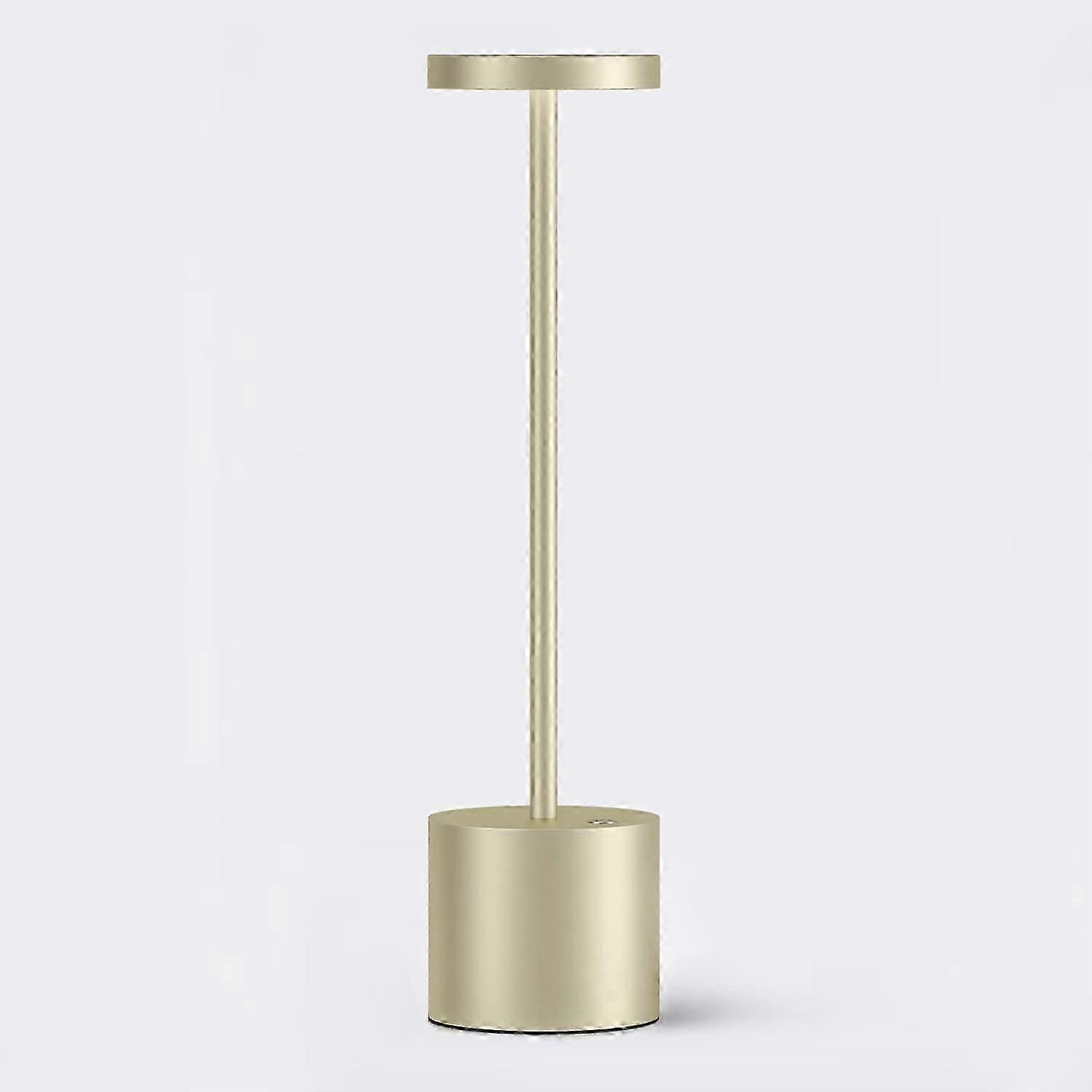 Cordless Rechargeable Battery Operated Dining Table Lamp 6000 Mah Led Desk Lamps 13.5 Inches 3-level Light Color Adjustable Dimmable Brightness For Re