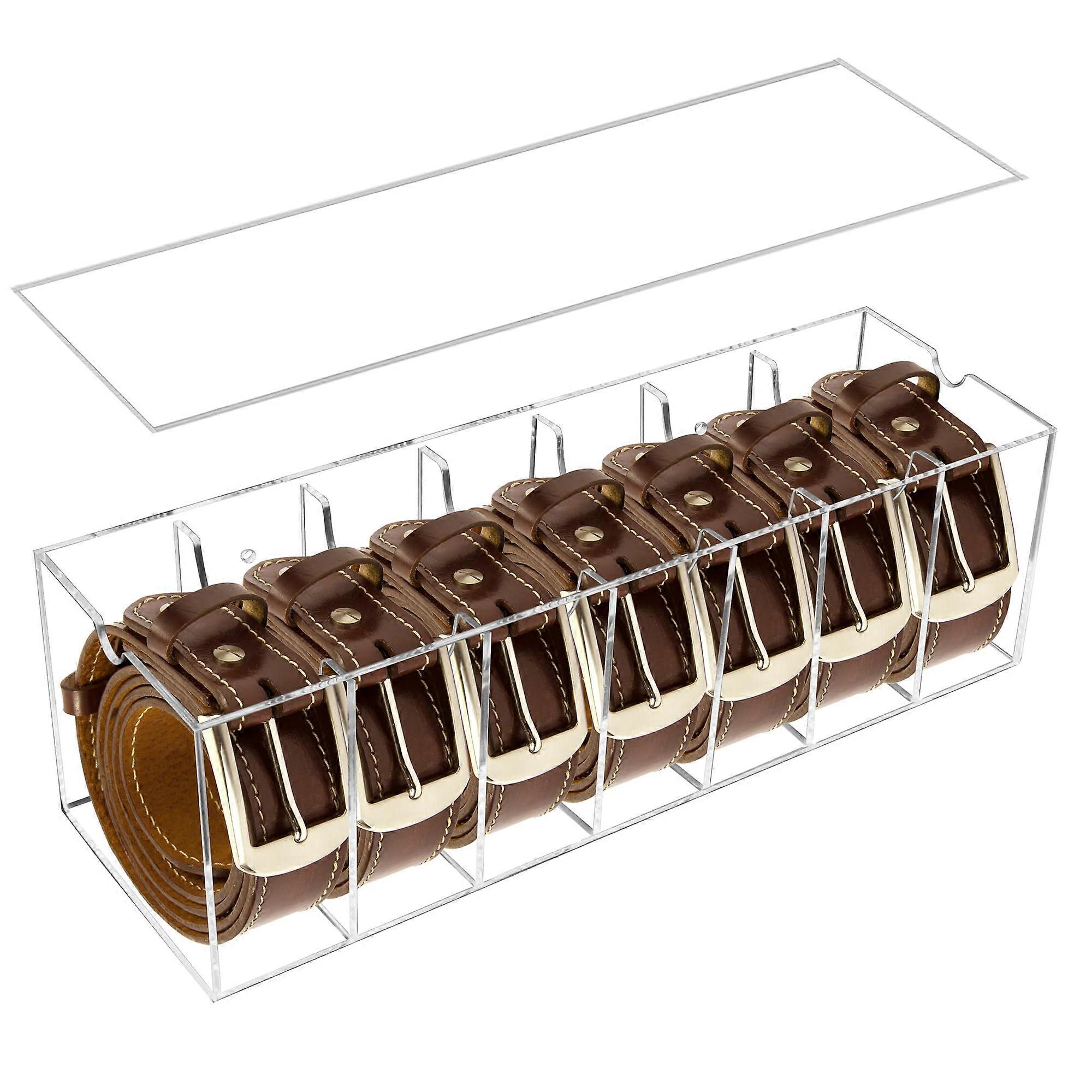 Acrylic Clear Belt Organizer for Closet Drawer