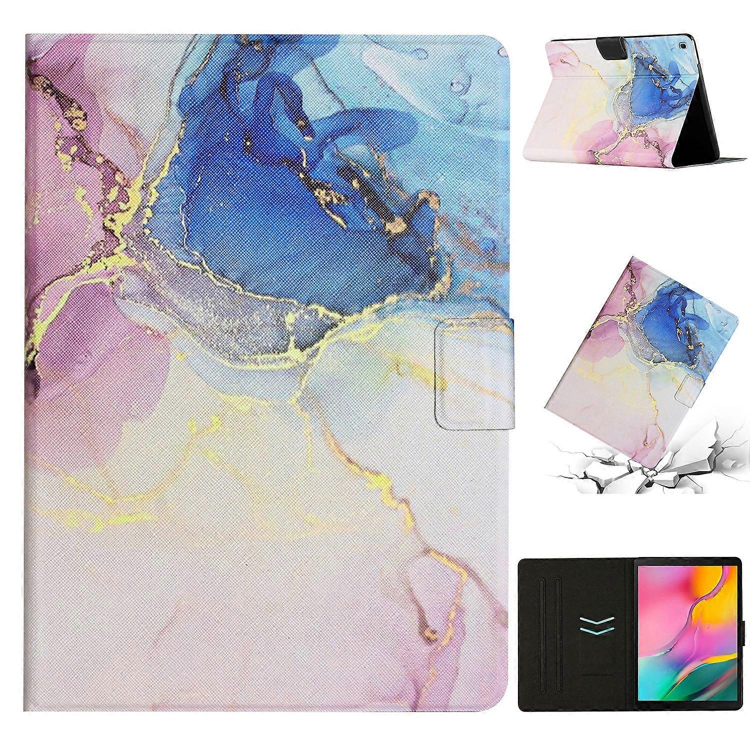 For Samsung Galaxy Tab A 10.1 2019 T510 Marble Pattern Leather Tablet Case