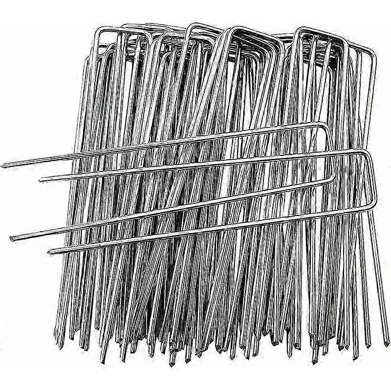 マルチングと雑草防除のための50ピースU字型ガーデンステーク