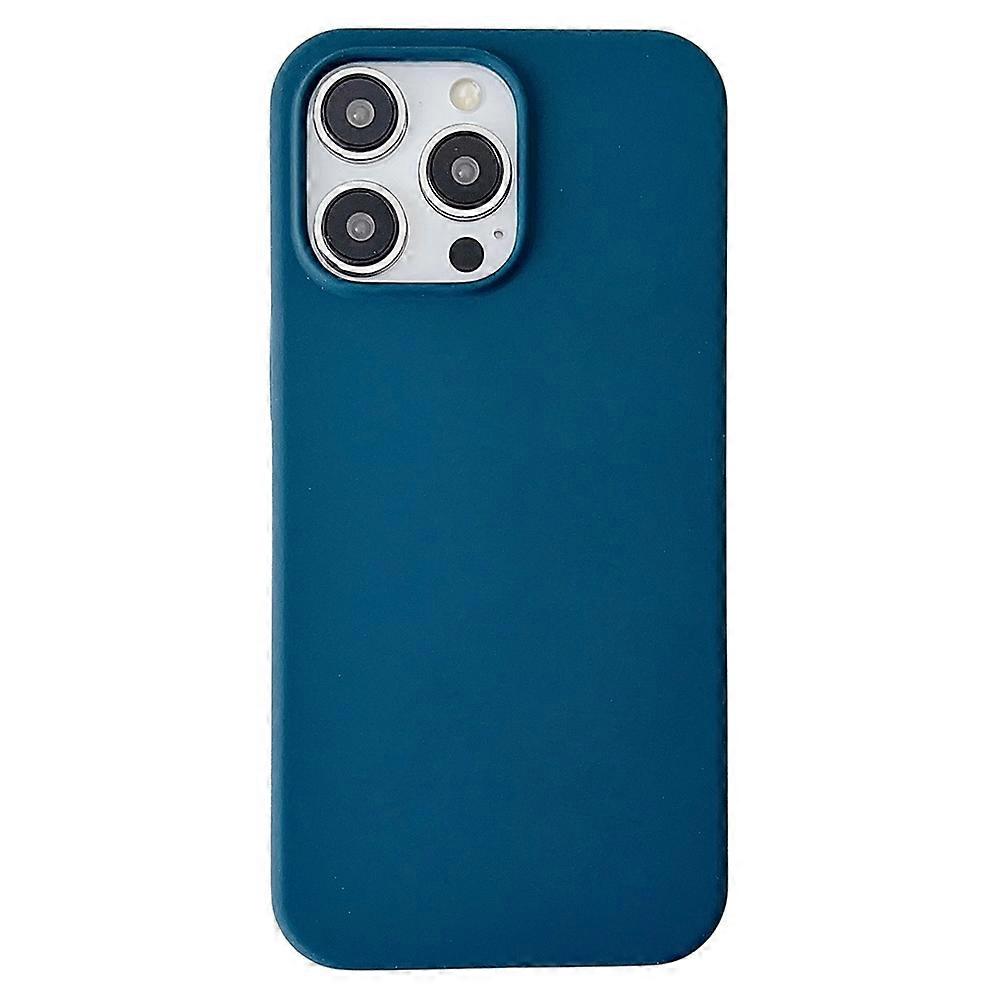 For iPhone 15 Pro Max Case Silicone Shockproof Phone Protective Cover Shell-Sapphire